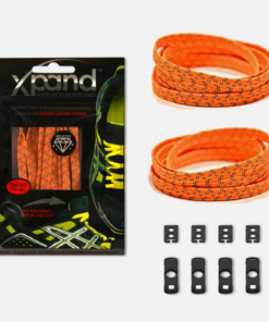 Xpand Shoe Laces - COLOR: NEON ORANGE REFLECTIVE