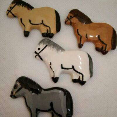 Horse Grey Mosaic Insert