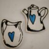 Milk Jug & kettle Blue Mosaic Insert