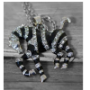 Horse Pendant Black & silver