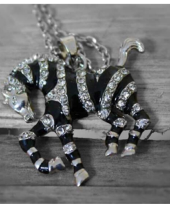 Horse Pendant Black & silver
