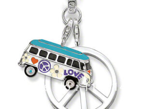 VW Hippie bus pendant with chain