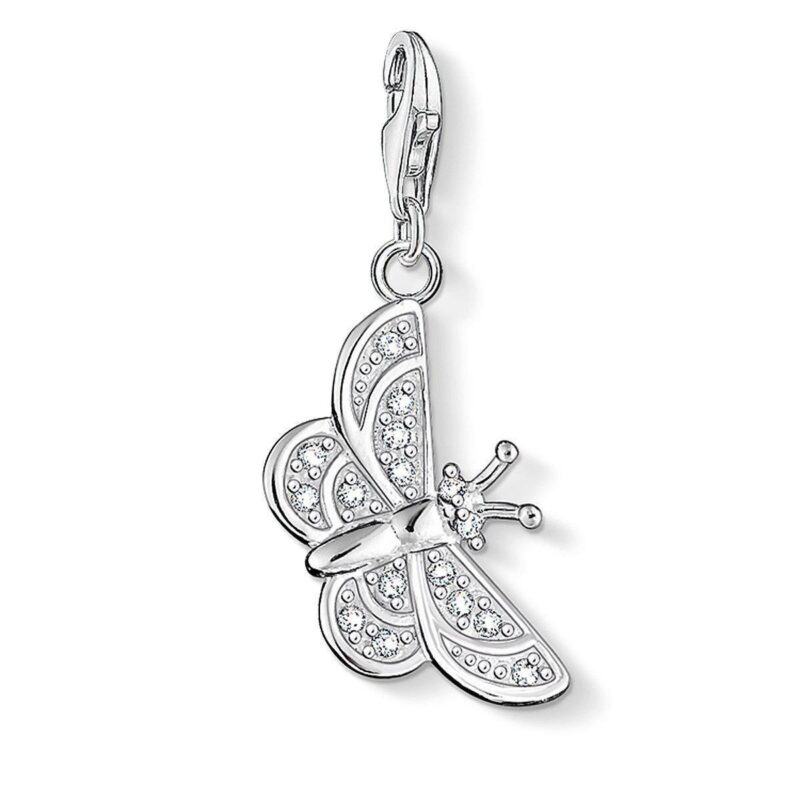 Strawberry & Butterfly charm pendants with chain - Image 3