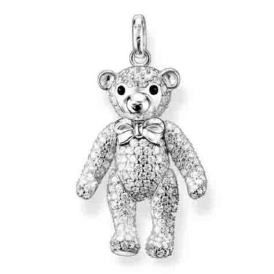 Teddy bear Pendant with crystals