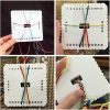 2Pcs Features Round Square Kumihimo Beading Cord Disc