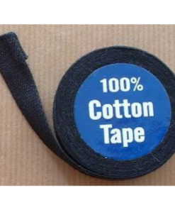 Cotton Tape 12mm Black 5m/roll