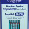 Superior Threads - Titanium-Coated Topstitch Needles #80/12