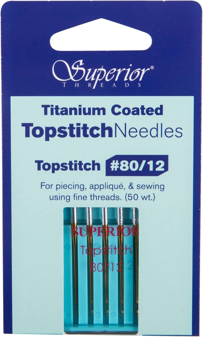 Superior Threads - Titanium-Coated Topstitch Needles #80/12