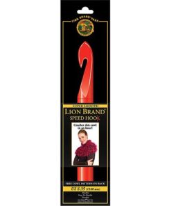 Lion Brand Yarn 400-5-3507 Crochet Hook, 19mm, Red