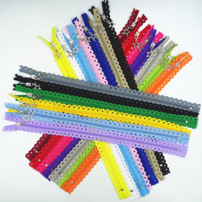 Star Lace Nylon Zipper 40cm Multi colours
