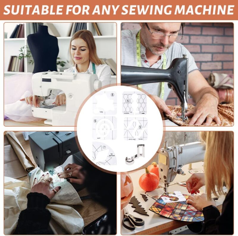 14 PCs Free Motion Quilting Template Set - Image 7