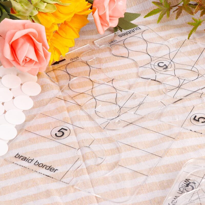 14 PCs Free Motion Quilting Template Set - Image 8