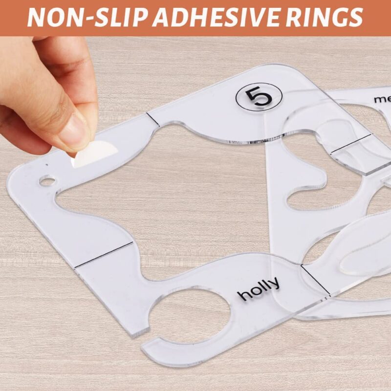 14 PCs Free Motion Quilting Template Set - Image 9