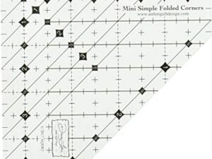 Antler Quilt Design Mini Simple Folded Corners Ruler