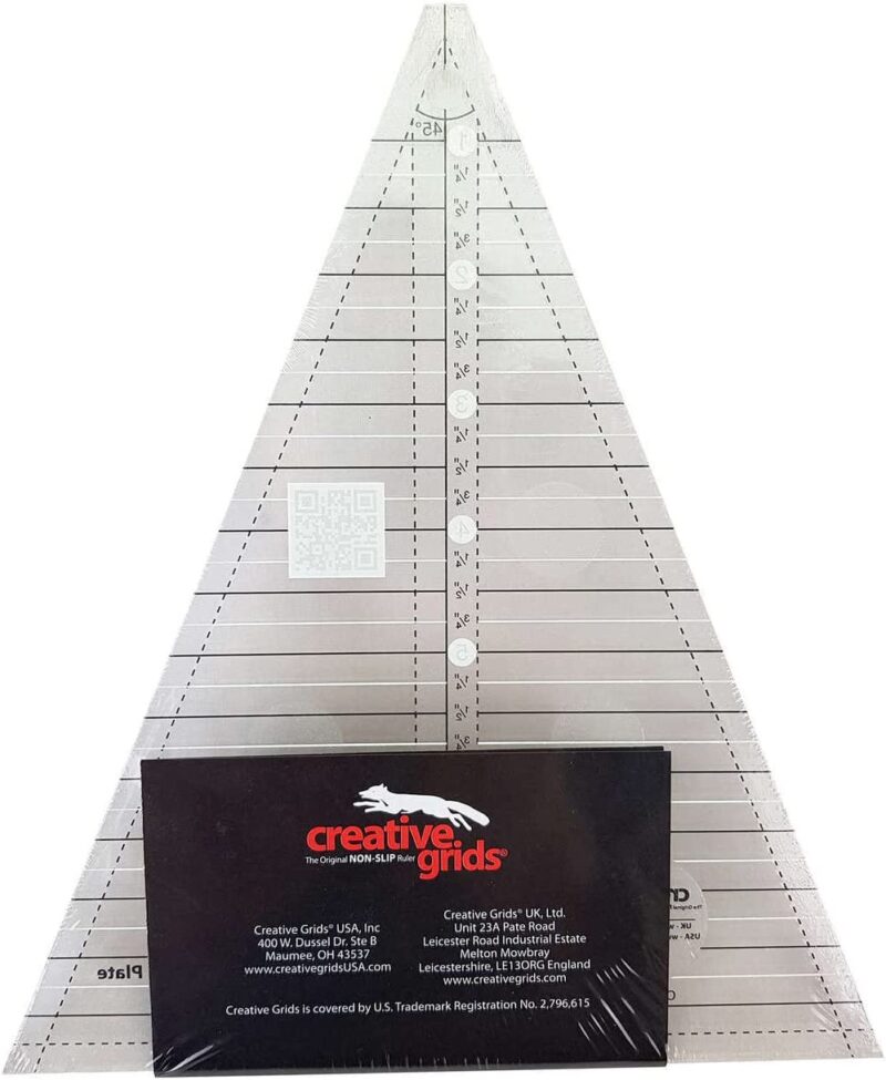 Creative Grids 45 Degree Kaleidoscope & Dresden Plate Quilt Ruler