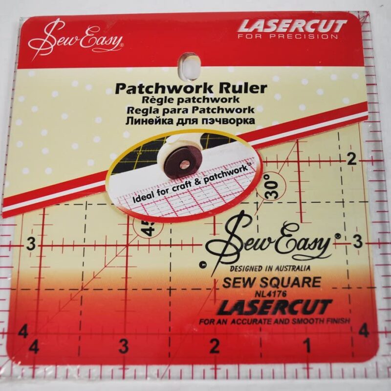 SEW EASY Square patchwork ruler 4.5" x 4.5"