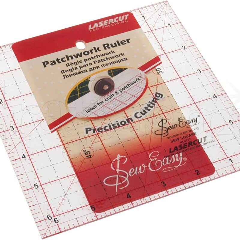 SEW EASY Square patchwork ruler 6.5" x 6.5"
