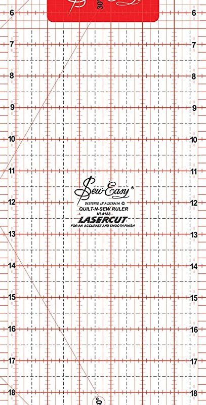 SEW EASY Square patchwork ruler 12" x 6.5"