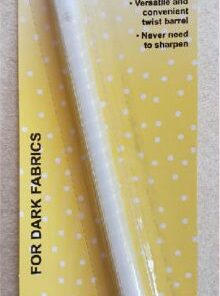 Sew Easy Water Soluble Twist Barrel Pencil - White For dark fabrics