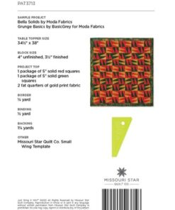 Alternative view of Just Wing It Mini Table Topper Pattern by Missouri Star