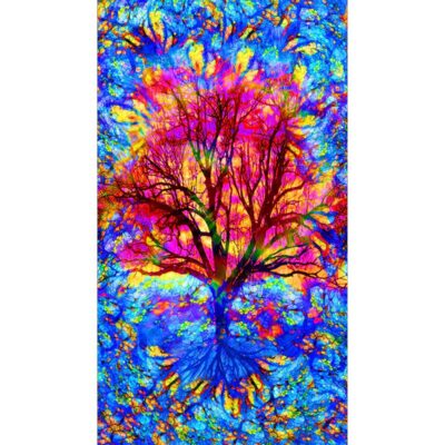 Novelty - Timeless Treasures Tree of Life Multi Panel