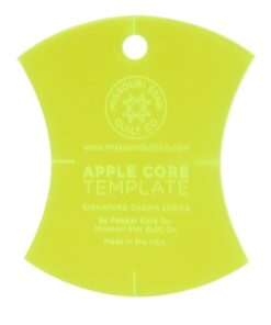 Missouri Star Small Apple Core (4 1/2") Template for 5" Charm Packs