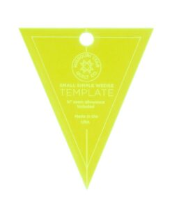 Missouri Star Small Simple Wedge Template for 5" Charm Packs