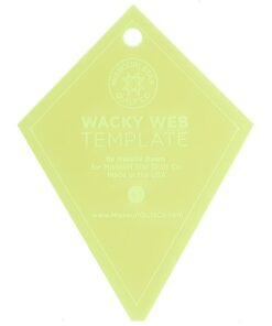 Missouri Star Small Periwinkle (Wacky Web) Template for 5" Charm Packs