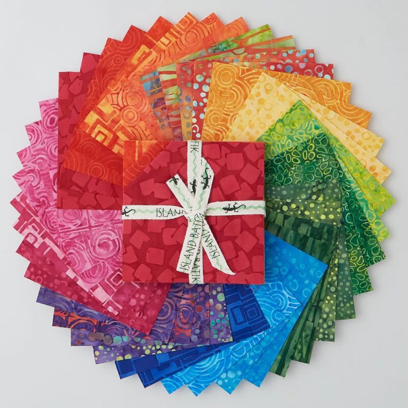 Contempo Batiks Favorites Stamps- 5" Charm pack