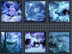Dragons - Small Dragon Blue Panel