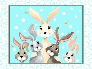 Harold the Hare - Play Mat Aqua Panel
