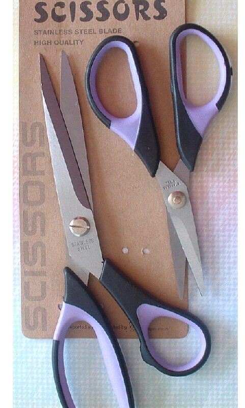2 Piece Soft grip Scissors Set
