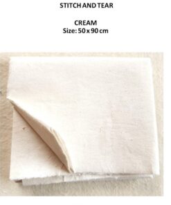 Stitch & Tear Cream 50 x 90 cm