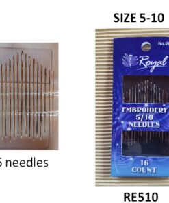ROYAL Hand Needles EMBROIDERY Size 5 – 10