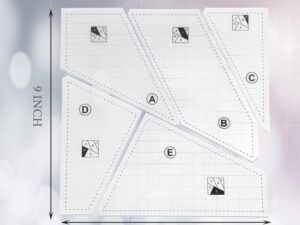 Alternative view of Crazier Eights Quilting Ruler Template