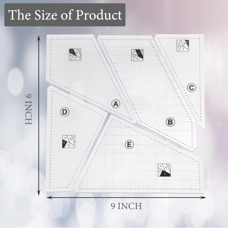 Alternative view of Crazier Eights Quilting Ruler Template