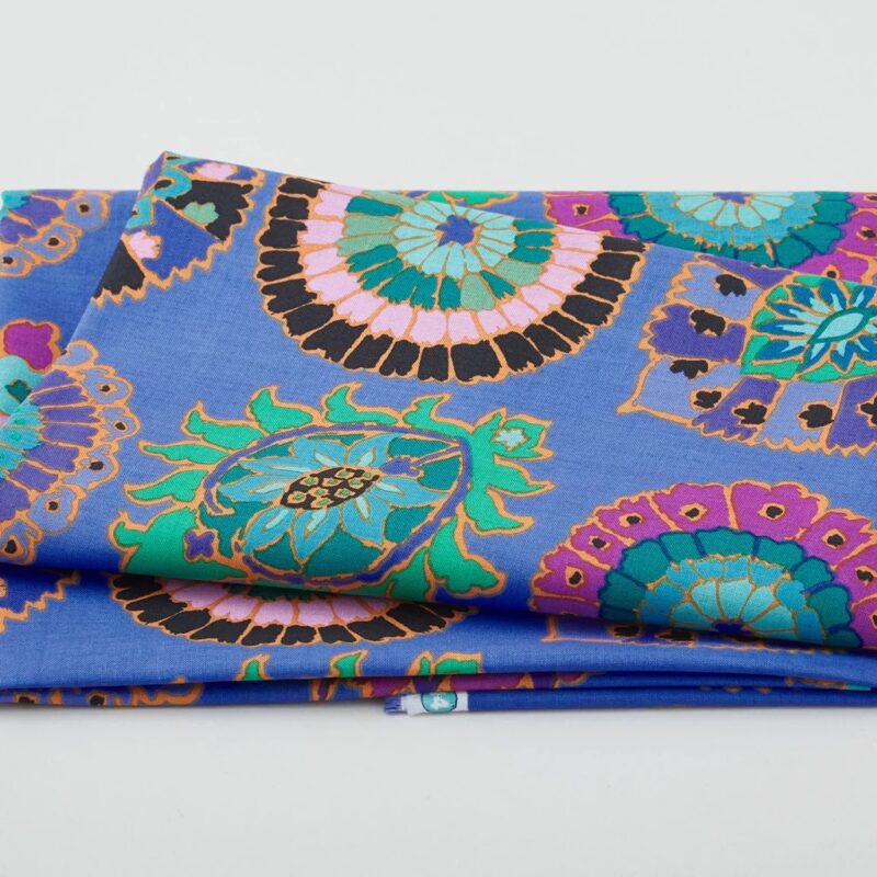 Kaffe Fassett Collective - February 2023 Carpet Cookies Blue 1 Yard Cut