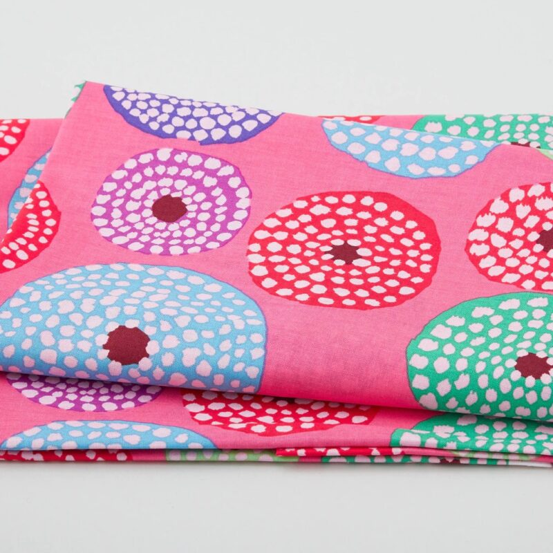 Kaffe Fassett Collective - February 2023 Disks Pink 1 Yard Cut