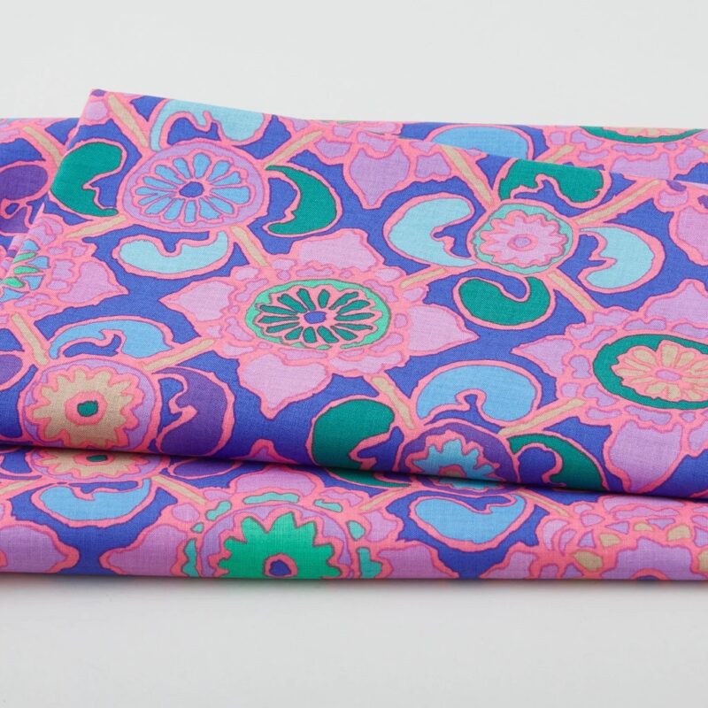Kaffe Fassett Collective - February 2023 Tudor Blue 1 Yard Cut