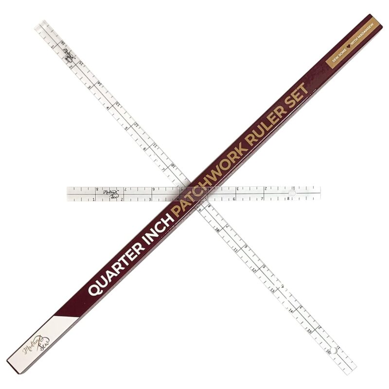 Madam Sew Exclusive - Quarter-Inch Patchwork Sewing Ruler Set