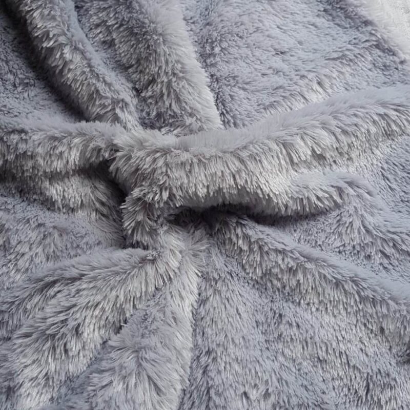 12mm Grey Synthetic Fur