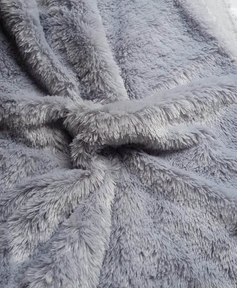 12mm Grey Synthetic Fur