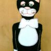 Cat Doorstop 38cm Printed Pattern