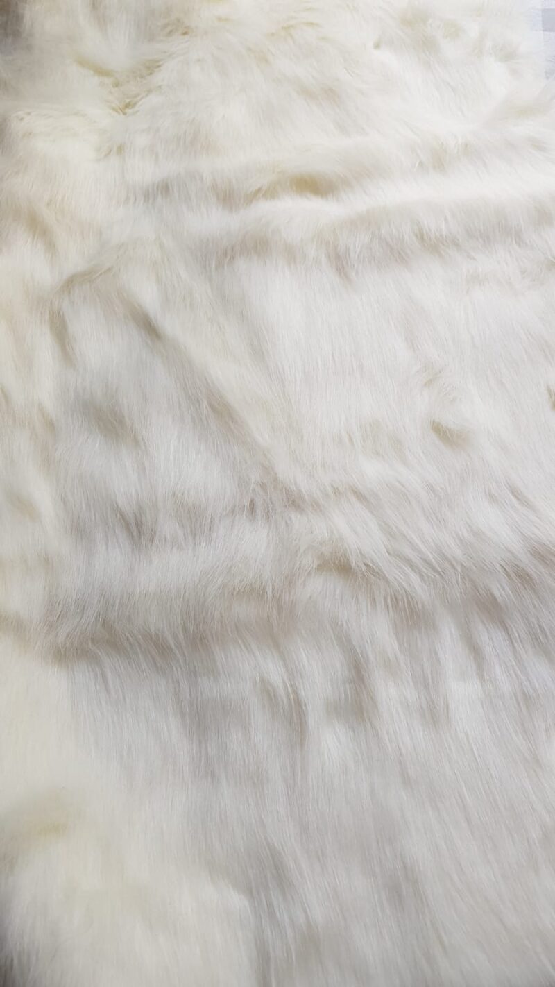 15mm White Synthetic Fur