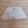 Half Hex Template  for 5"