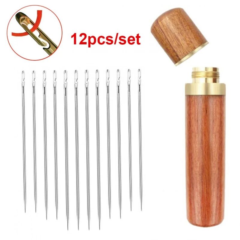 12 pce Blind Needle Stainless steel in case