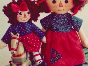 Little Raggedies 23cm & 16cm Printed Pattern