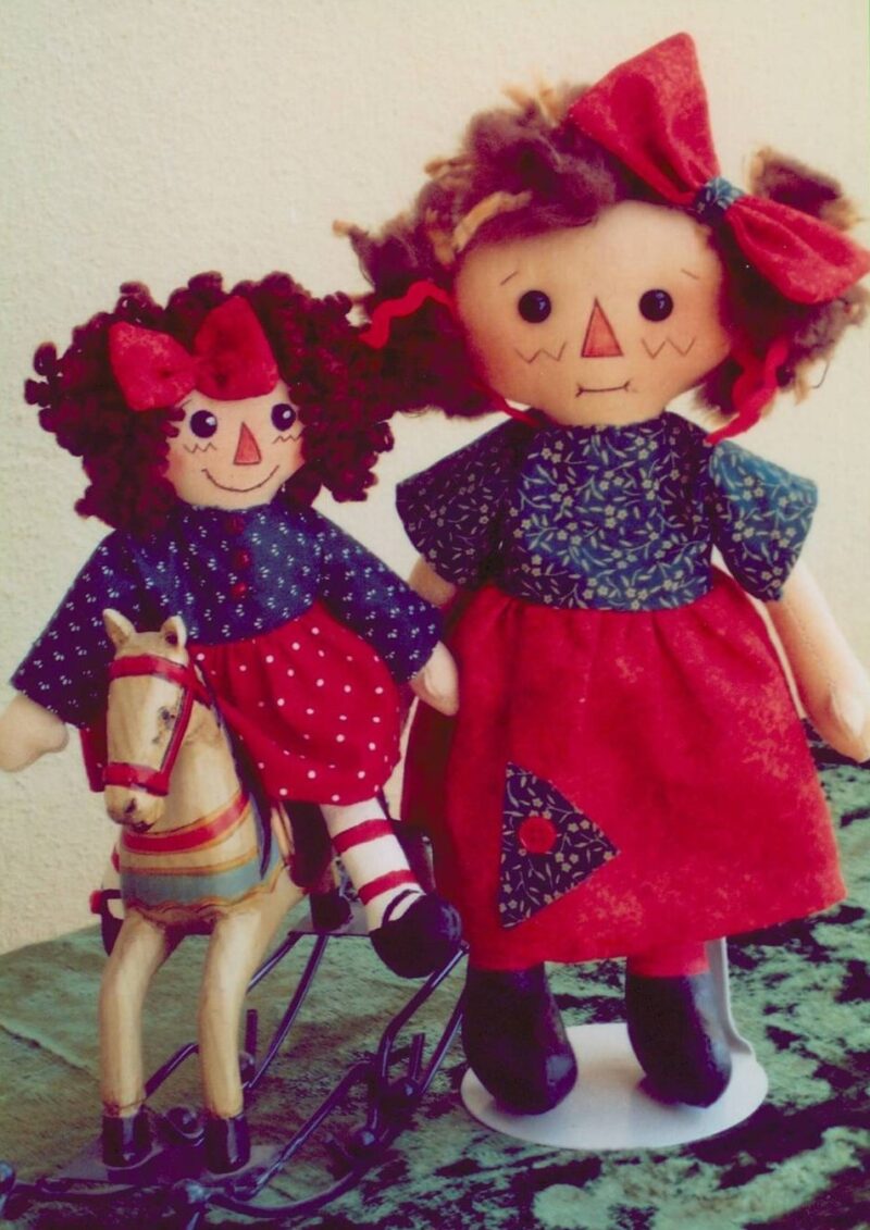 Little Raggedies 23cm & 16cm Printed Pattern