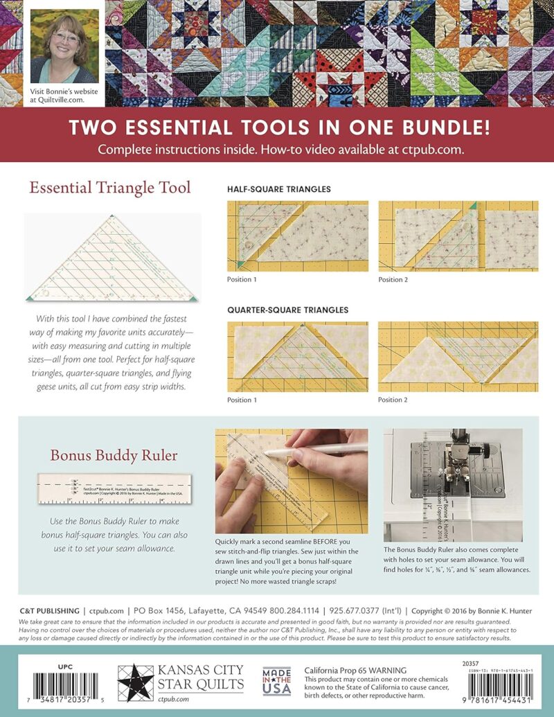 fast2cut Bonnie K. Hunter's Essential Triangle Tool - Image 2