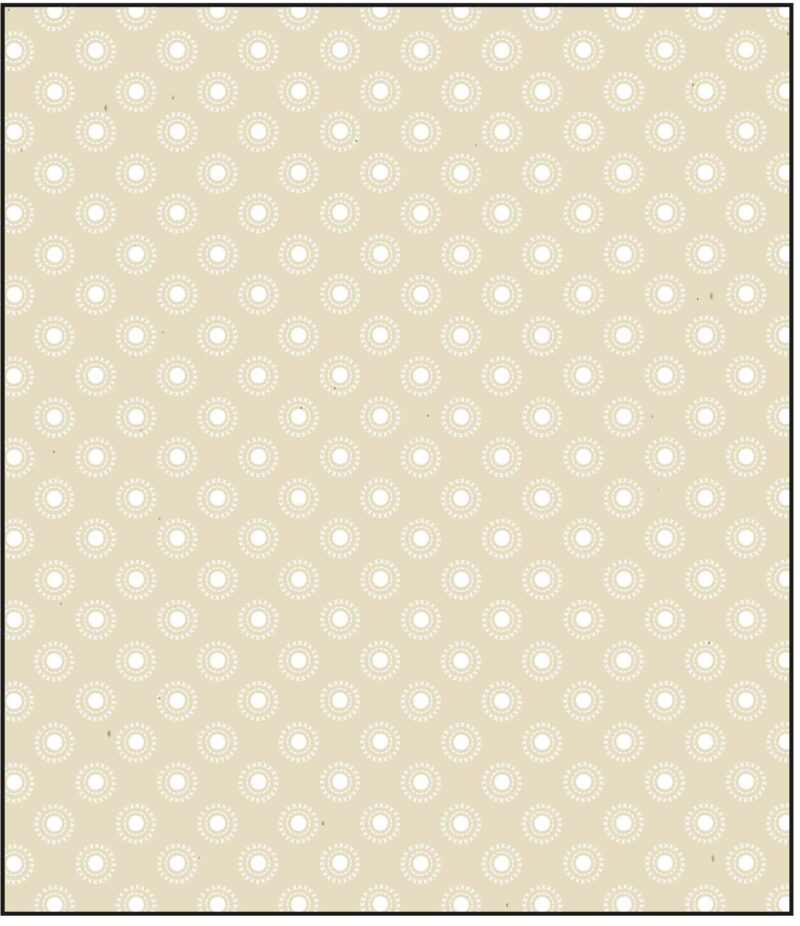 White on Cream Fabric 62501